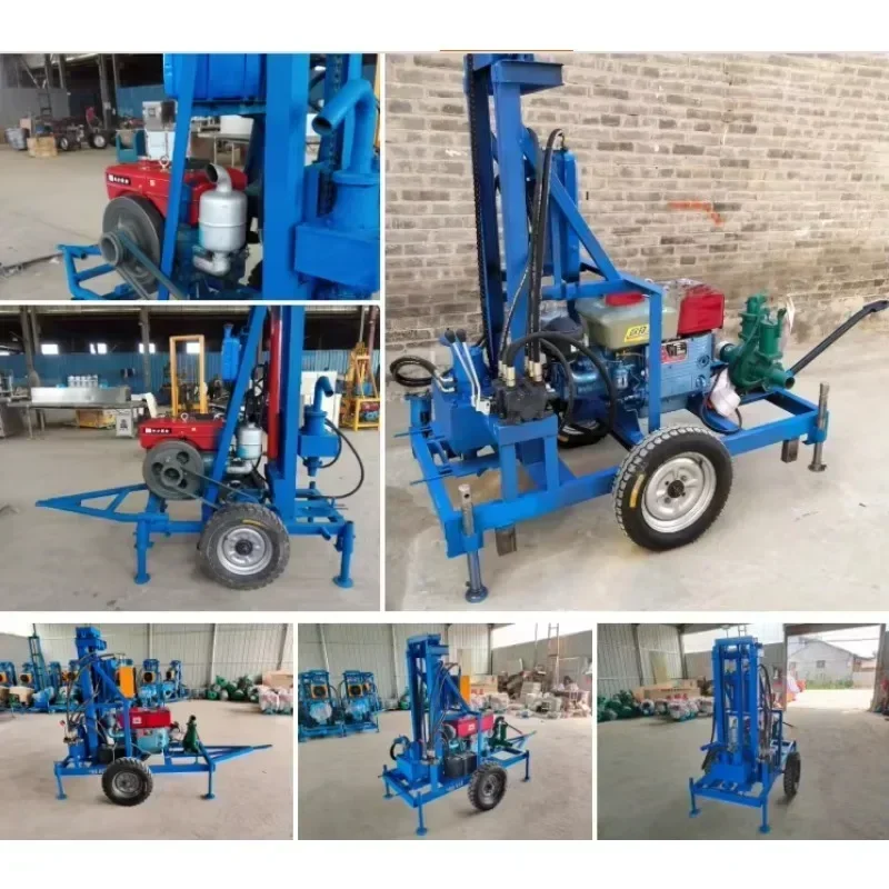 Water Well Drilling Rig With 150m Drill Pipe Professional Depth Water Well Drilling Rig Machine Hot Sale Chile