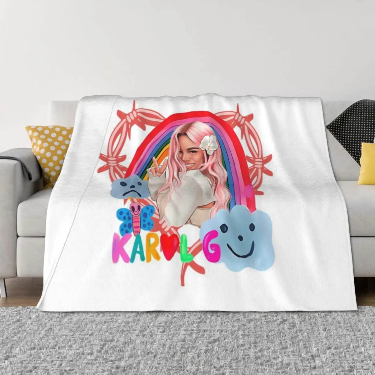 مانانا سيرا بونيتو كارول جي 2023 - كارول سيرينيتا، ما؟ أنا سمر بونيتو، بيكوتا وشم على شكل قلب، أطفال، بطانية رمي بيكوتا كارو #2