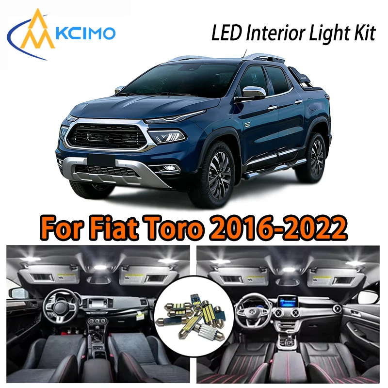 

Premium LED Interior Lights For Fiat Toro 2016-2022, Two Colors Super Bright Easy Install Atmosphere