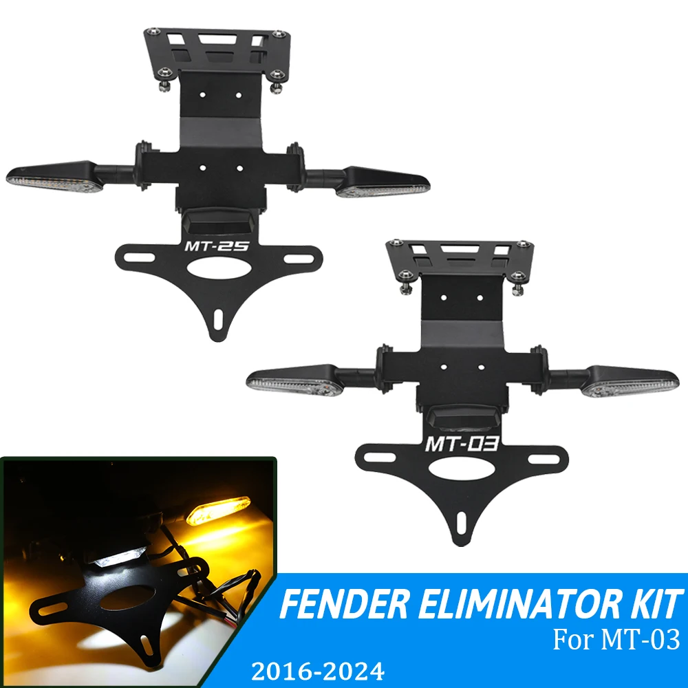 

Motorcycle License Plate Holder Fender Eliminator Registration Bracket FOR Yamaha YZF R3 R25 MT-03 MT03 MT-25 MT25 2015-2024