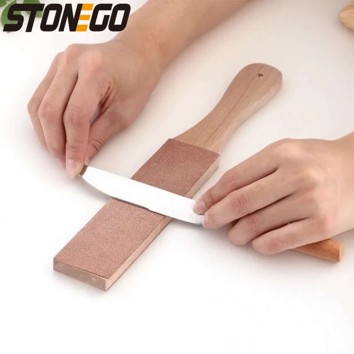 

Wood Handle Leather Polishing Machine Hand Shaver Polishing Plate for Shaver Knife Double-sided Home Polishing Tool
