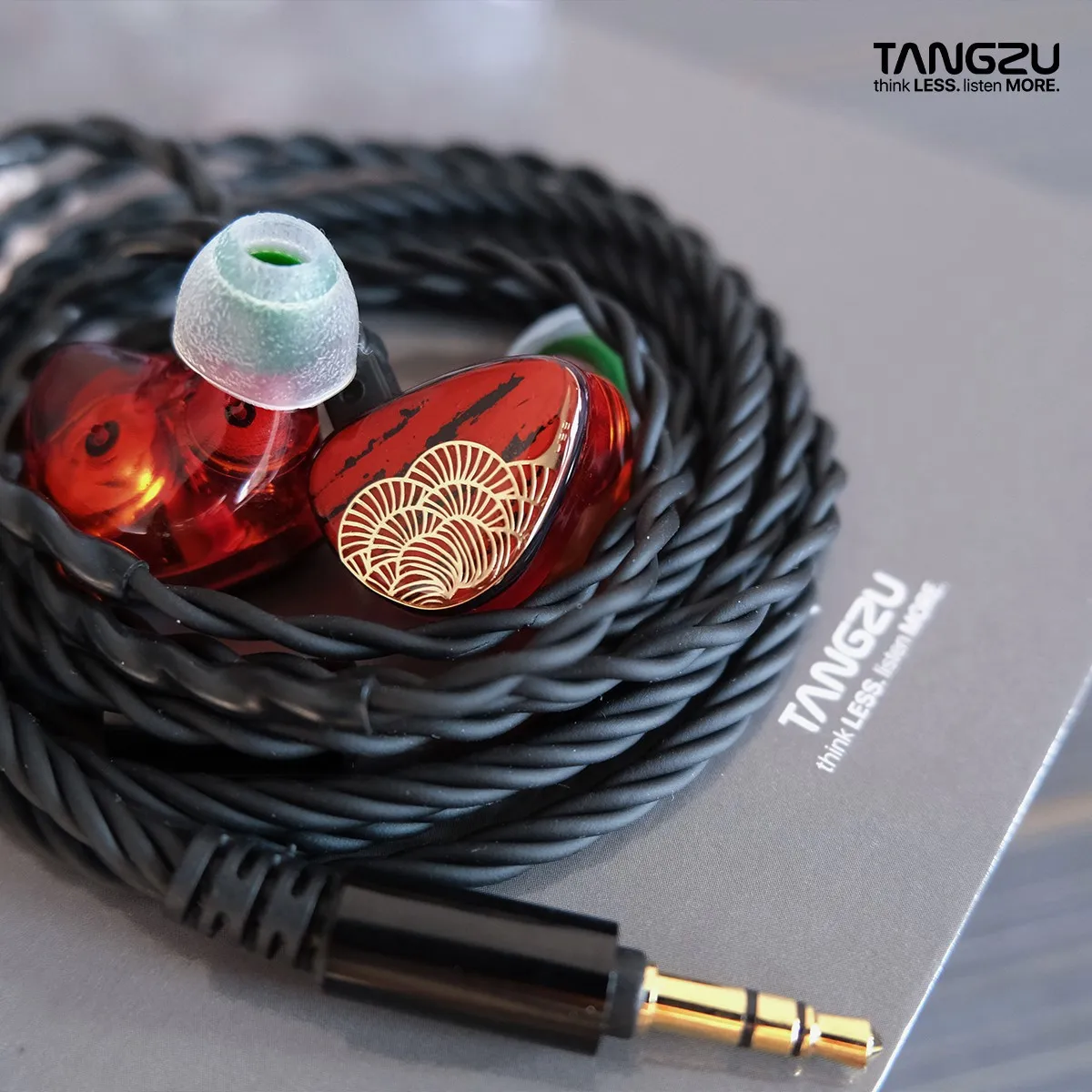 Tangzu Xuan Nv Hifi Dual Dd In-Ear Monitoren Oortelefoon 2pin 0.78Mm Kabel Iem Headest Hoofdtelefoon