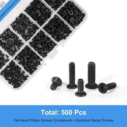 M2 M3 Screw Set KM2 Machine Laptop Screw Flat Head Phillips Drive Accessories for Repair Computer Electronic Laptop Screws Kit