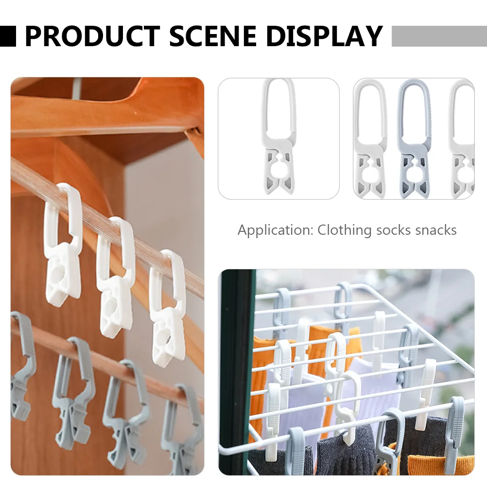 

24pcs Mini Plastic Clothes Clips Sturdy Towel Hanger For Beach Socks Scarves Laundry Hanging Blanket Clamps Home Storage