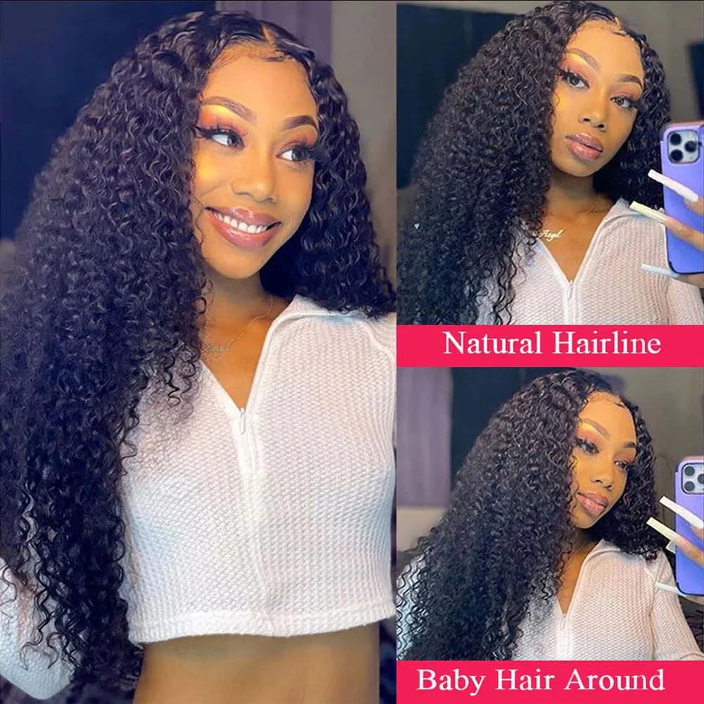 Curly Lace Closure Human Hair Kinky Curly Closure 4x4 Free Part Swiss Lace Closure 12A Brazilian Virgin Curly Human Hair Closure