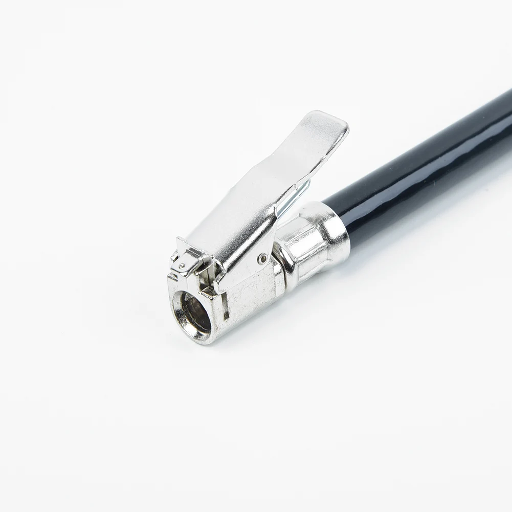 Accesorio para inflador de coche, Clip para manguera, mandril, herramienta de goma, piezas de repuesto, medidor de presión de neumáticos de aire para motocicleta y camión, Flexible