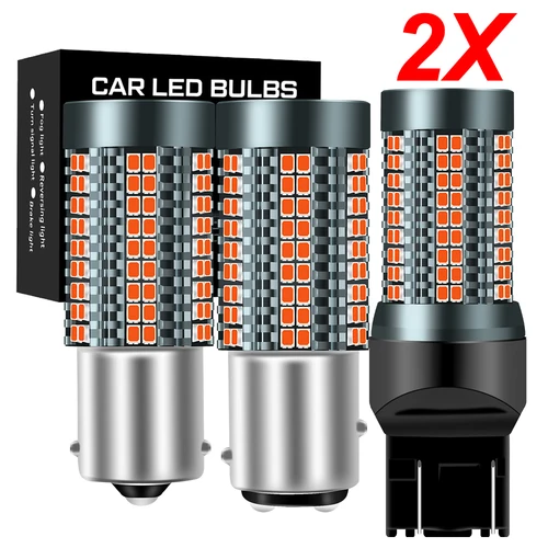 2x versión decodificada de alta potencia 2100LM 21W 1157 P21/5W 1156 BA15S P21W BAU15S PY21W bombilla LED Canbus 7440 7443 315 3157 12V