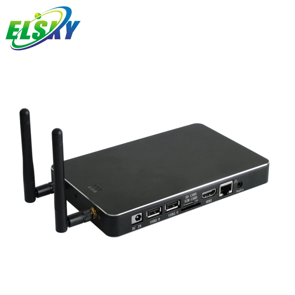 ELSKY Android Mini Pc with CPU Rockchip RK3288 4K Display 2COM RS232 USB2.0 Android11.0 RAM8/16G