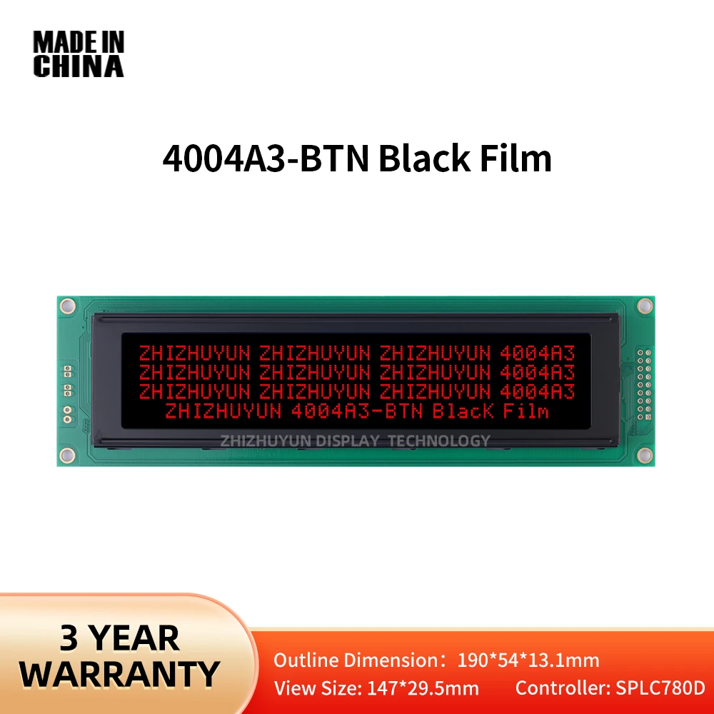 Adequate Supply Of Goods 4004A3 Lcd Display Module Btn Black Film Red Font Lcd Character English Dot Matrix Lcd Display Screen