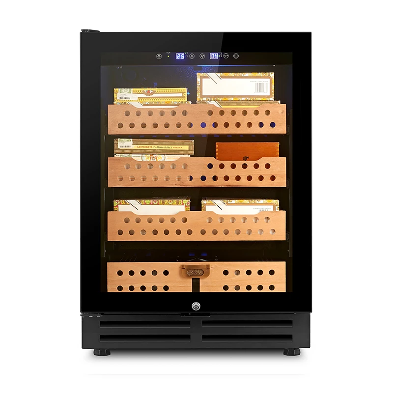 

JiuFu Small Cigar Humidor Luxury Commercial Humidor Cabinet Single Door Electric Humidifier Cigar Humidor