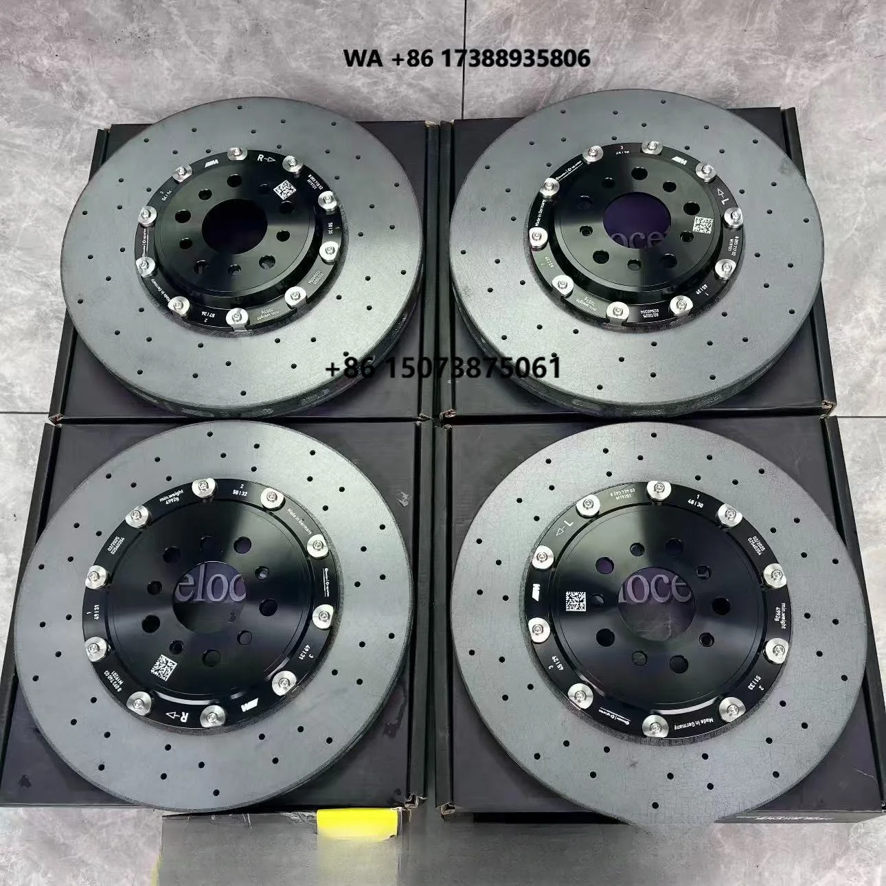 Auto Parts Rear Right Brake Disc M Ceramic Brake for B-M-W 3 Series G80 M3 G81 4 Series G82 M4 G83 Au-di QS6 Q7 R8 Por-sche