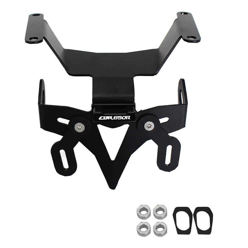 For HONDA CBR CB 650R CBR650R CB650R 2019 2020 License Plate Holder Rear Tail Frame Fender Eliminator Bracket Kit With LED