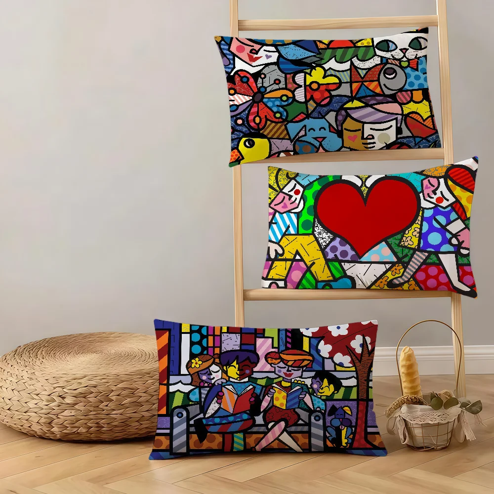 

Чехол для подушки R-Romero-ES, прямоугольный, с художественным рисунком, хит продаж, удобное теплое постельное белье, подарок для вечеринки B-Britto