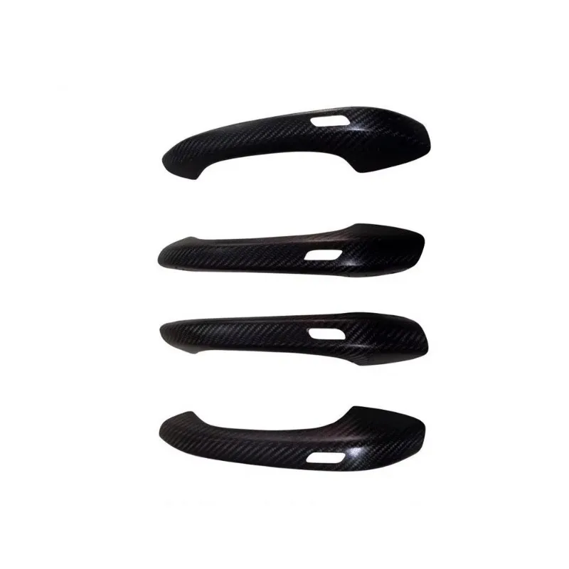 Carbon Fiber Side Door Handle Bar Cover Interior Trim 2018 up