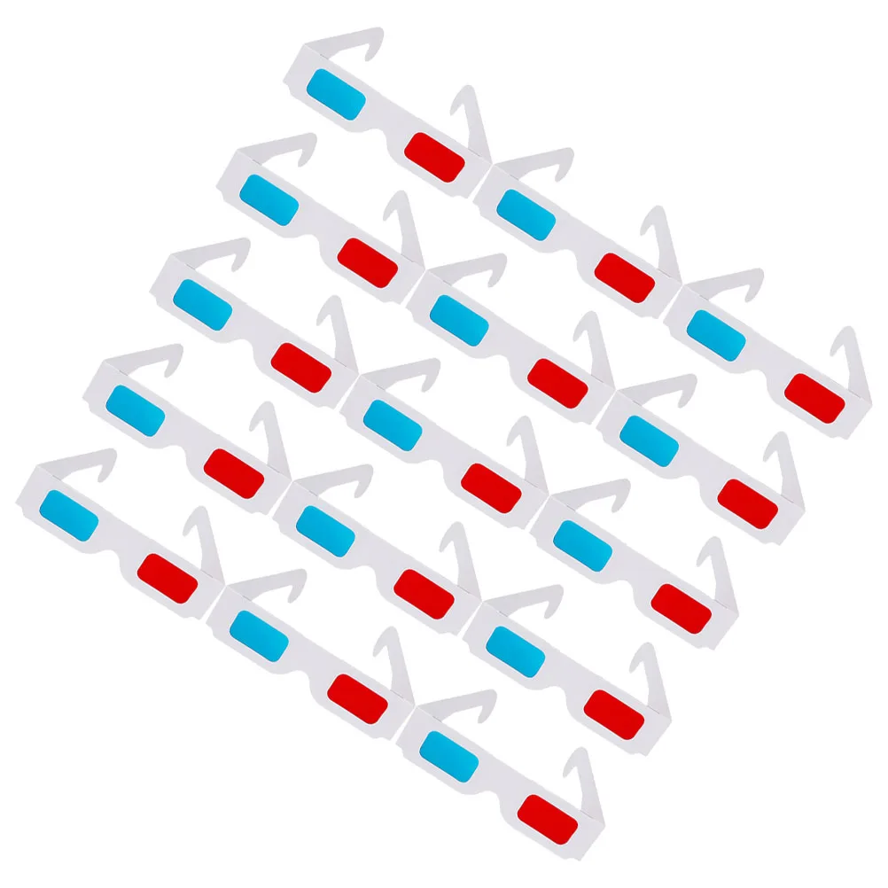 40pcs 3D Glasses Paper Anaglyph Red Blue Movies Viewing Accessories Birthday Gifts Family Fun Portable Stereo Film Games - Image 4