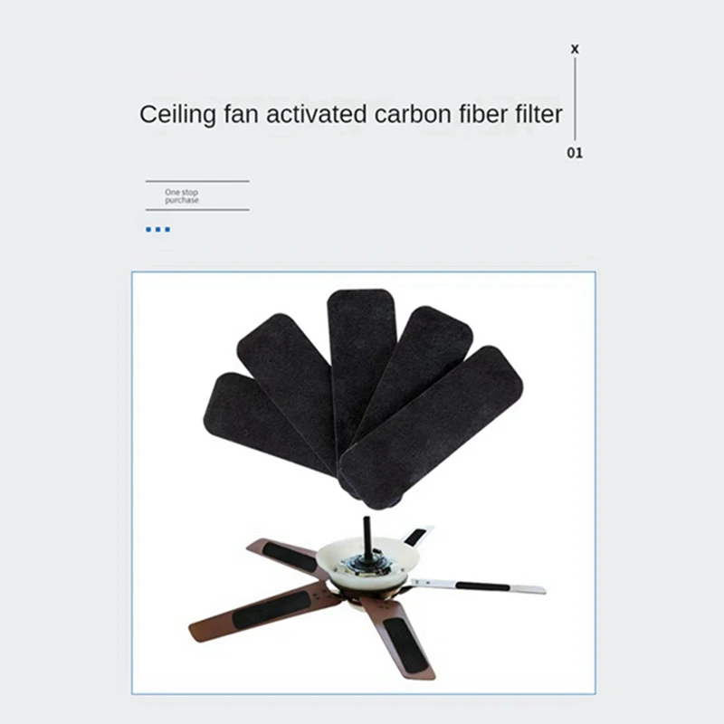 25 Pcs Ceiling Fan Filter, Ceiling Fan Air Filter Universal Unscented Easy Stick Ceiling Fan Air Filter,Air Filter