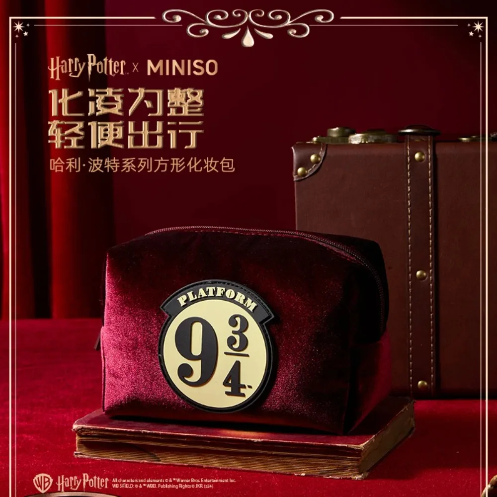 

MINISO Kawaii Harry Potter Series Square Cosmetic Bag Girly Heart Cute Portable Large-capacity Cosmetic Storage Bag Girls Gifts