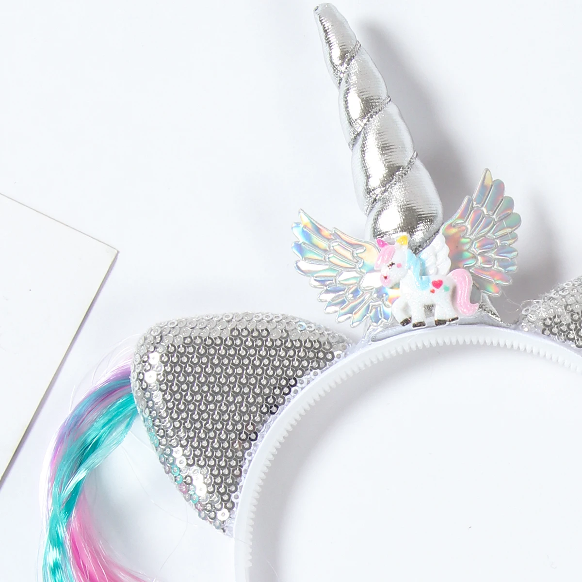 Unicorn Hair Band Girl  Performance Hat Headwear Unicorn Theme Birthday Party Decoration for Home Kid Headband Party Accessories