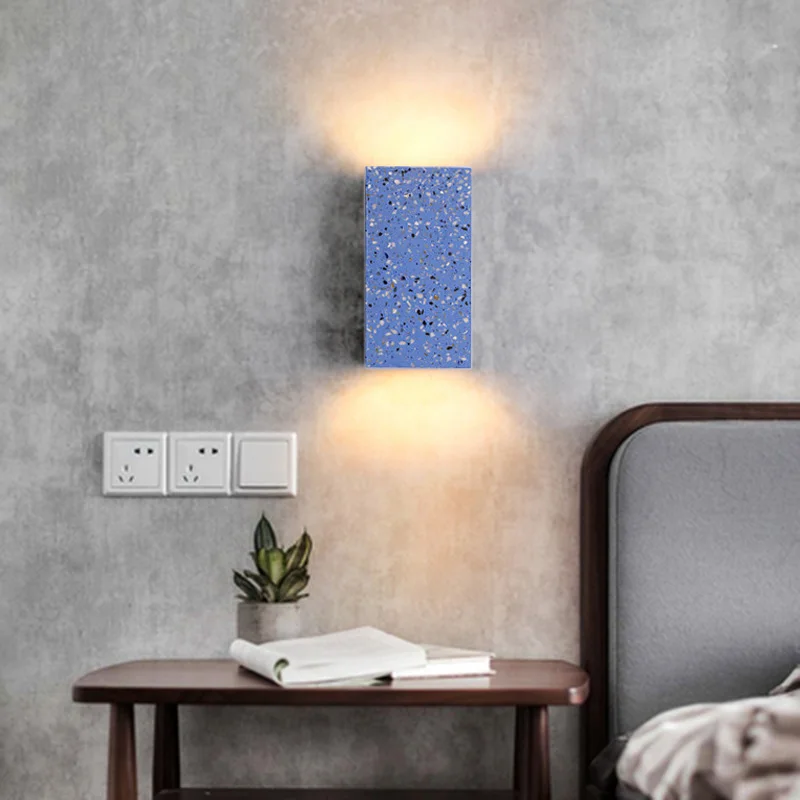 الرجعية شخصية الإبداعية غرفة المعيشة المدخل الديكور الجدار مصباح خزانة مرآة المصباح السرير