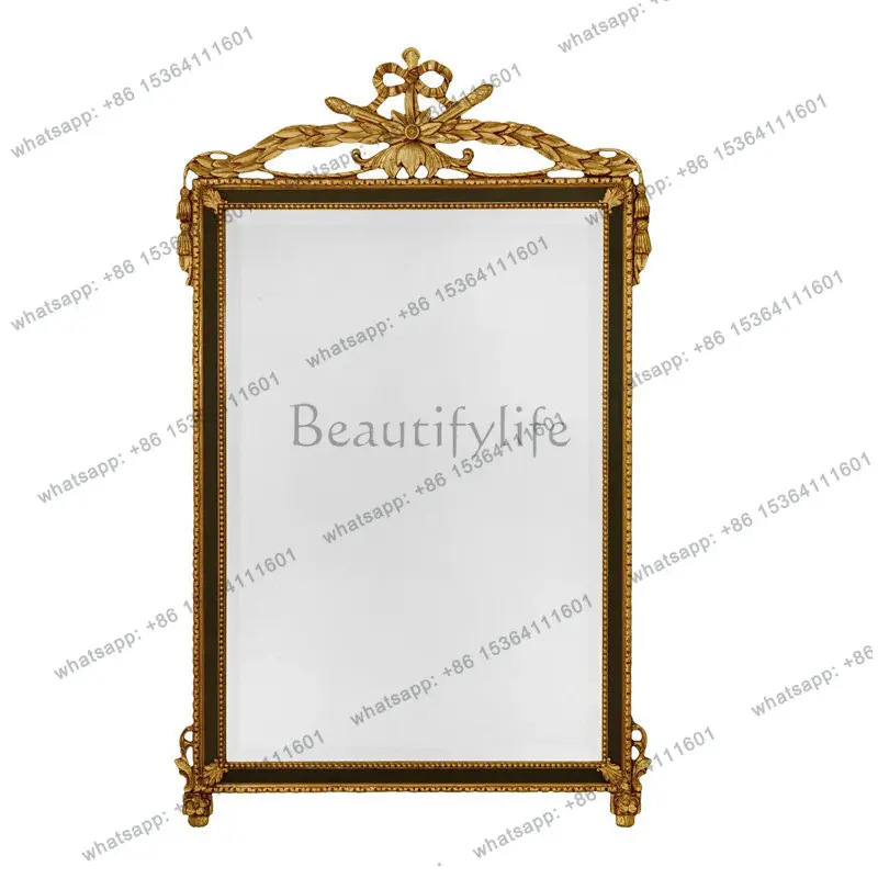 Luxury villa living room decorative mirror home entrance background wall decorative mirror