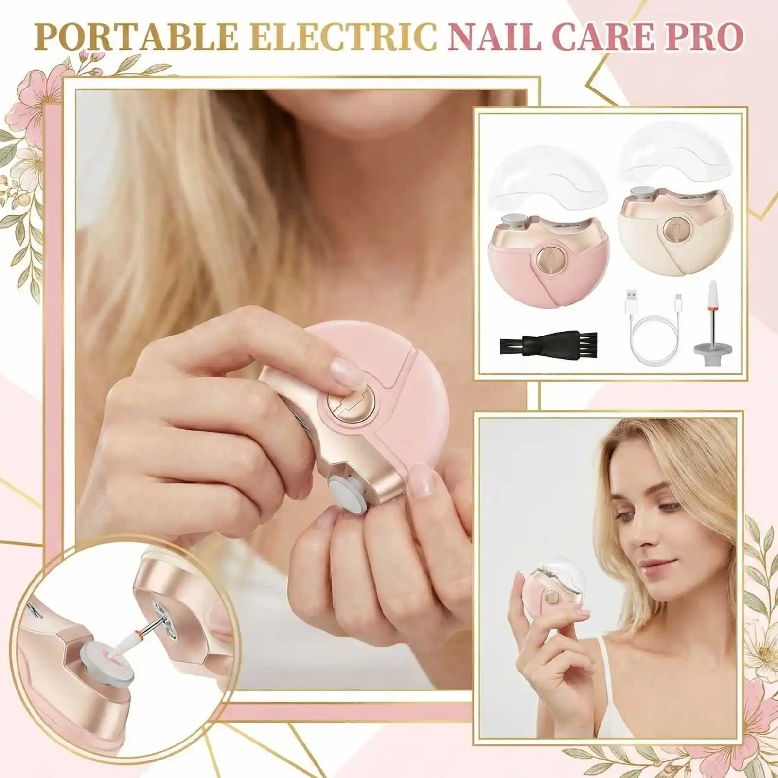 Portable Electric Nail Clipper Multifunctional Automatic Nail Trimmer With Grinder For Home Travel Pulidor Para Hogar Y Viaje