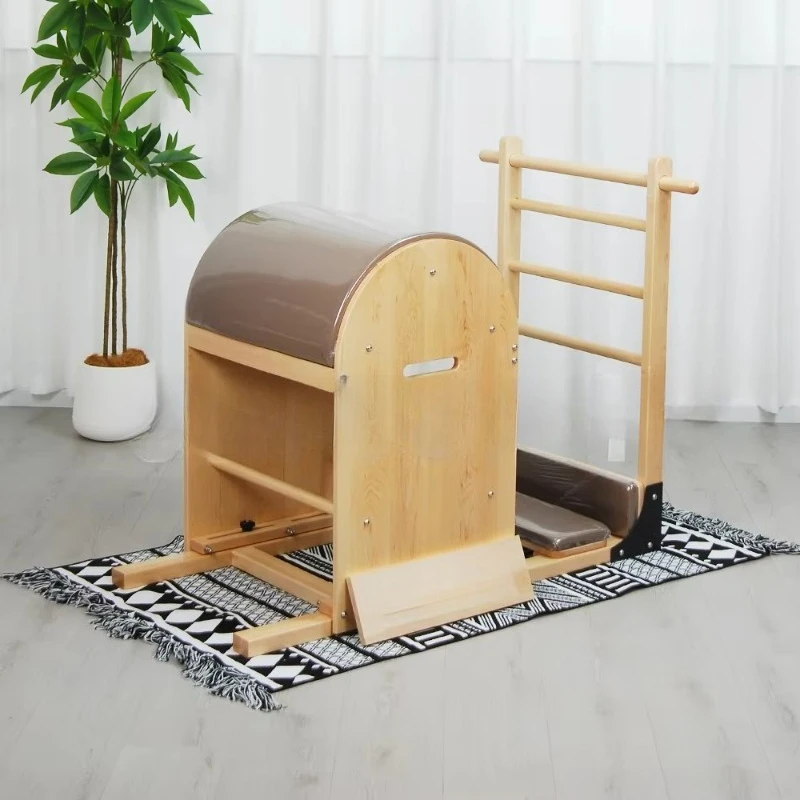 YTYIN High-Quality Reformer & Balance Body Corrector: An Oak or Maple Pilates Ladder Barrel for Studio & Home