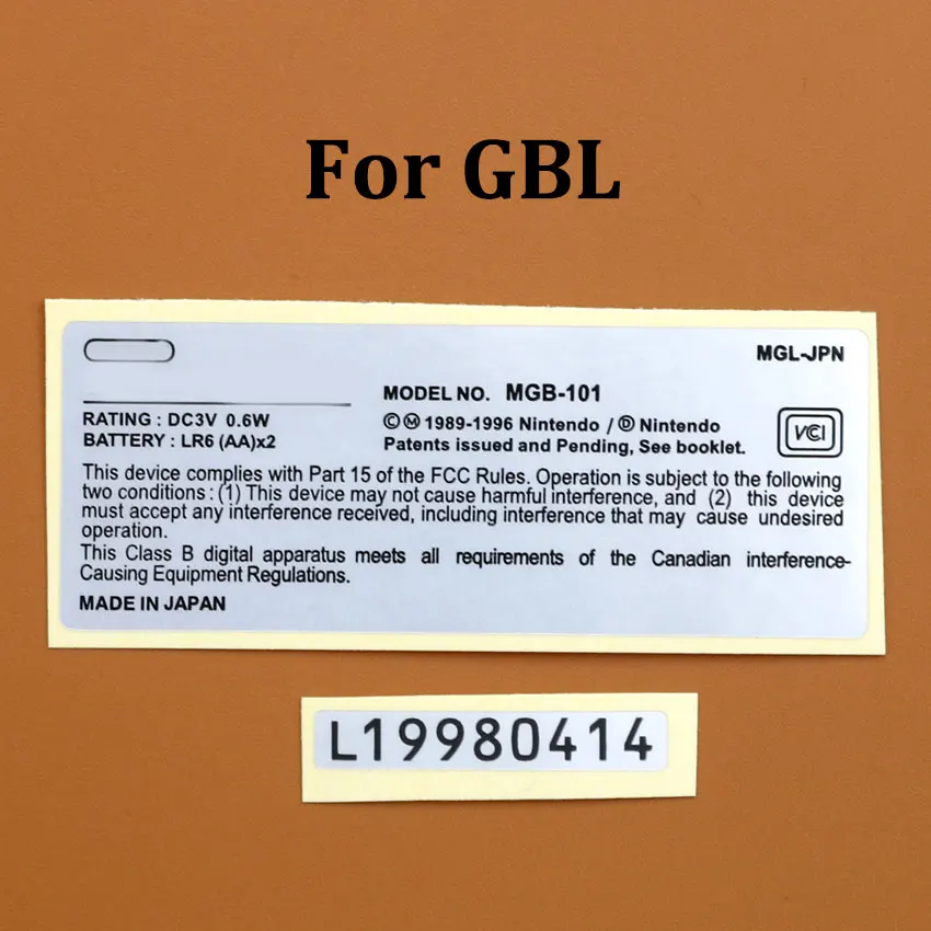 ملصقات خلفية لوحدة التحكم في الألعاب ، غلاف ملون ، عصا اللوحة ، JCD لـ GB ، GBC ، GBP ، GBL ، WSC ، SNK ، NGPC ، جديد