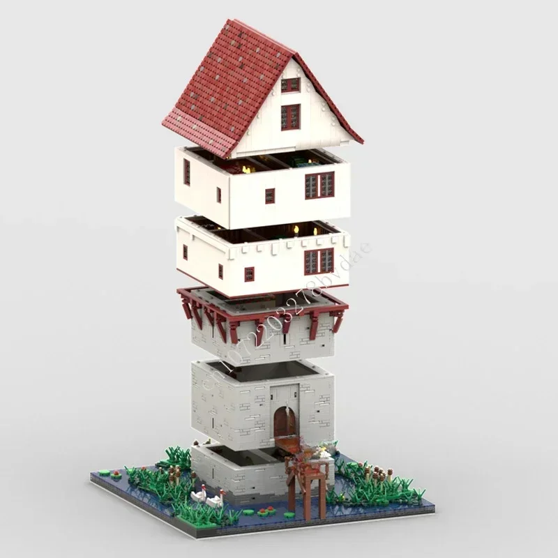 10737PCS MOC ปราสาทยุคกลางปริศนาที่กำหนดเองรุ่นทาวเวอร์เฮาส์เทคนิค DIY ชุดประกอบของเล่นเด็กวันหยุดของขวัญวันเกิดของเล่น
