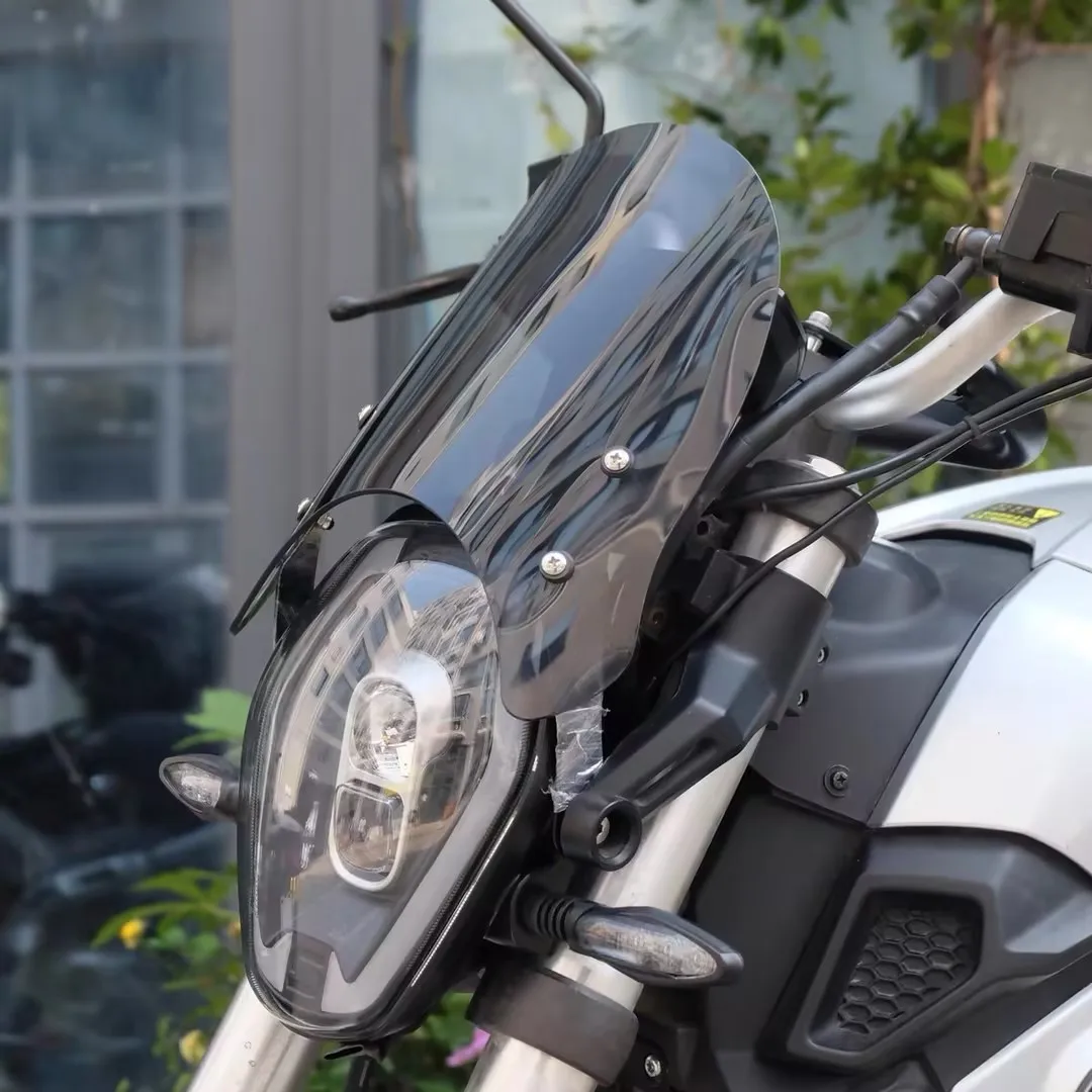 For VMOTO Super Soco TS TC Vintage Style Headlight Wind Deflector Front Windshield Windscreen Panel