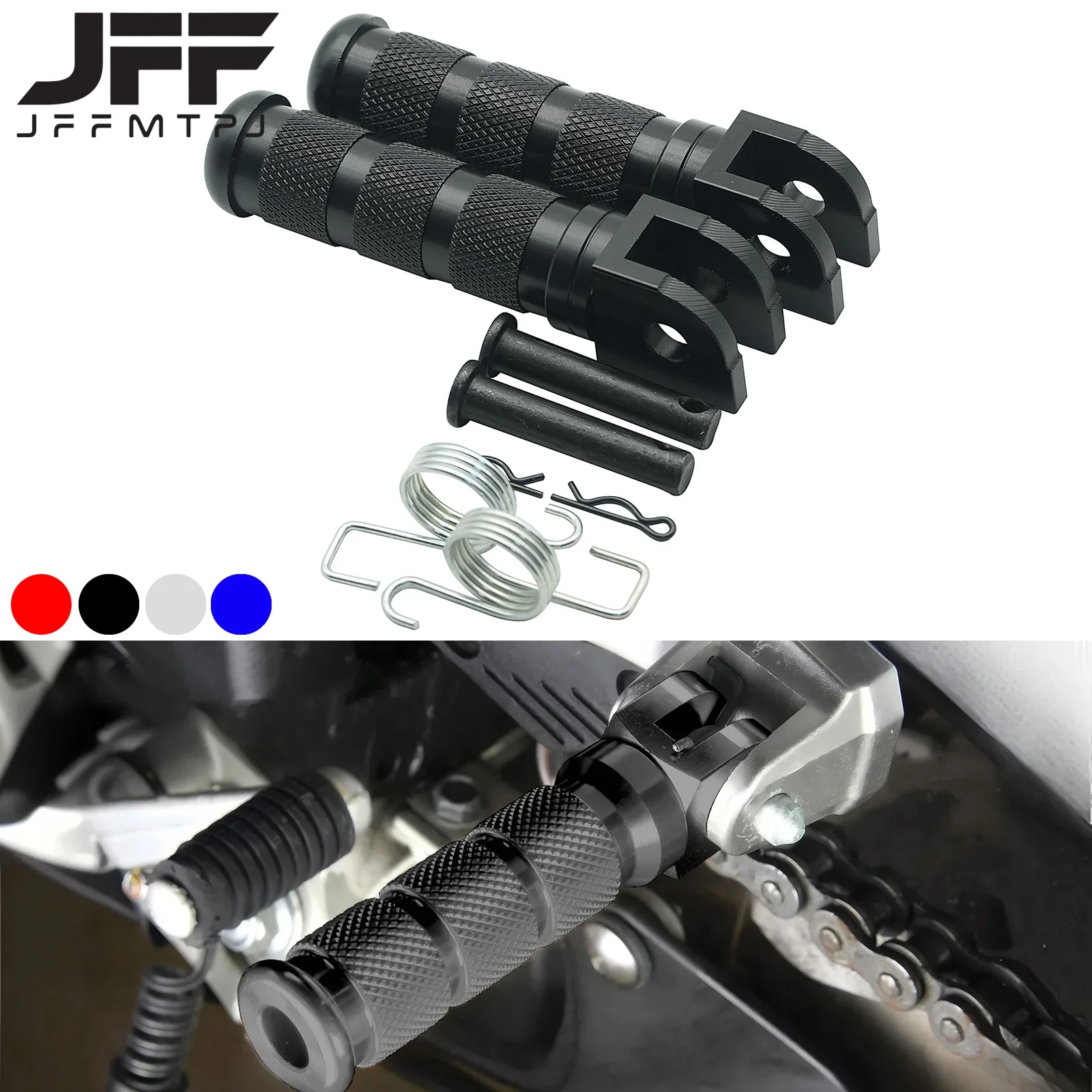 Motorcycle CNC Aluminum Rear Pedal For Honda CB650F Dax Monkey Kawasaki Z125 Suzuki Yamaha ATV Dirt Bike General Purpose Parts