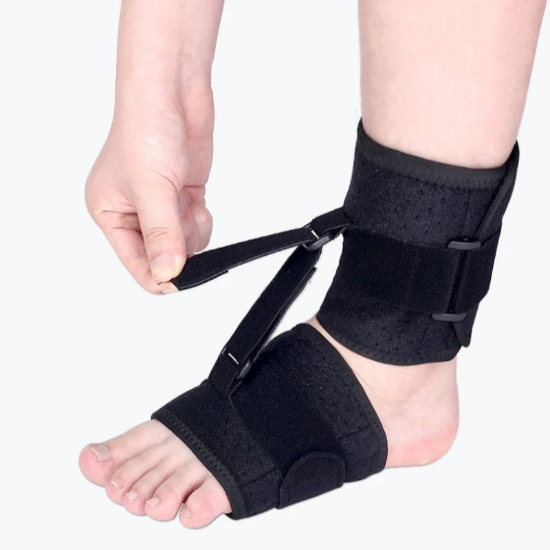 Adult Foot Drop Tension Strap Back Foot Support Ankle Orthotics Support Ankle Sole Stretch Brace for Day and Night Use