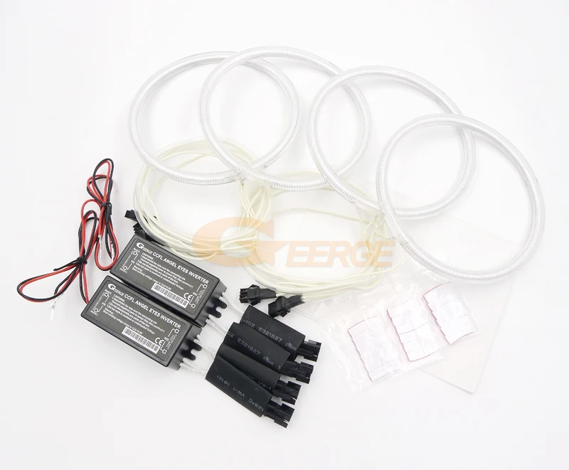 For BMW E30 E32 E34 Excellent Ultra Bright CCFL Angel Eyes Kit Halo Rings