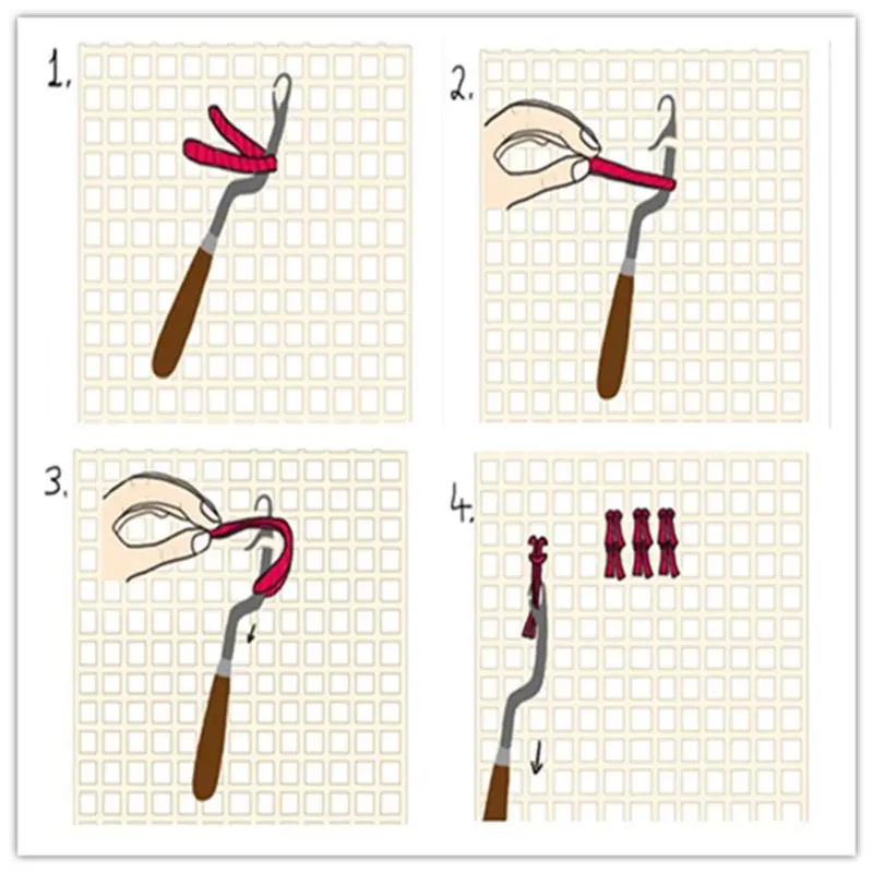 Tappeto Hooking Mesh 100x150 Realizzazione tappeti per d'ingresso per interni esterni