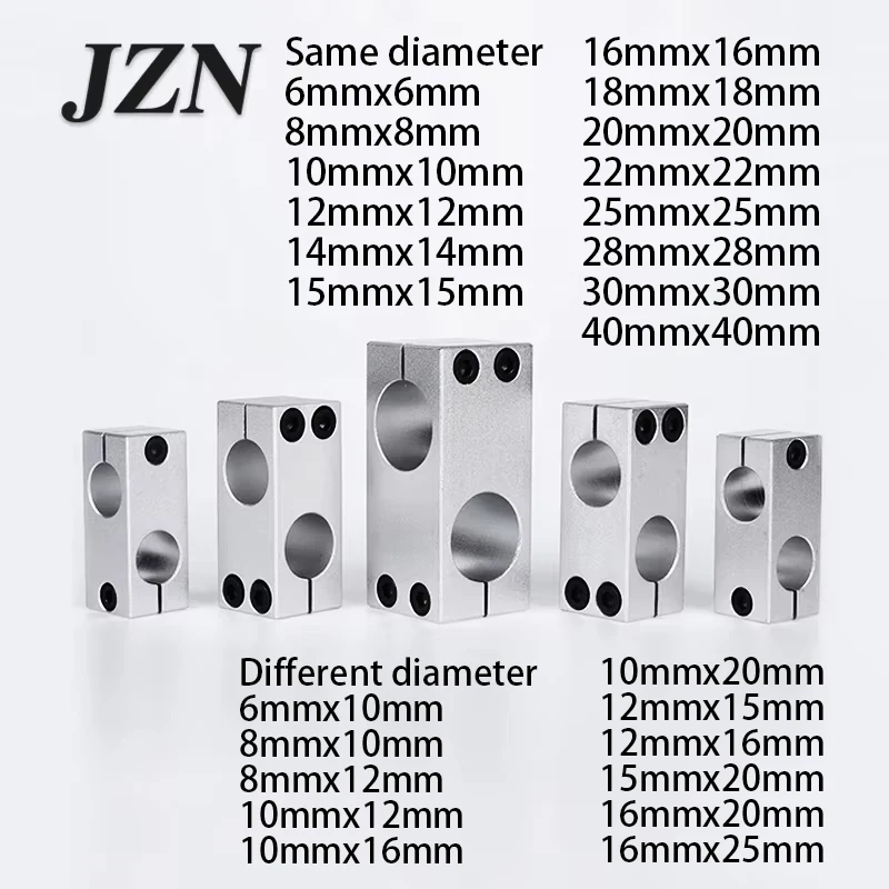 Pillar Fixing Clamp Vertical Fixed Diameter Fastening Aluminum Alloy Optical Axis Cross Block Steel Pipe Fixing Bracket Connecti