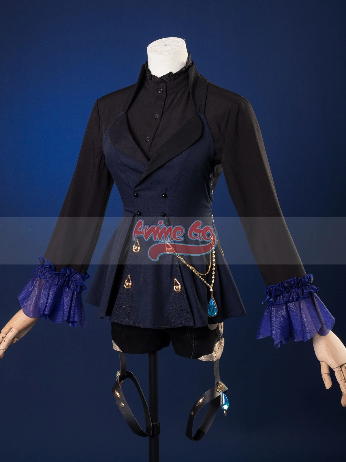 Costume de Cosplay Furina Genshin blanc et noir, tenue améliorée pour femmes, accessoires 3D pour Halloween
