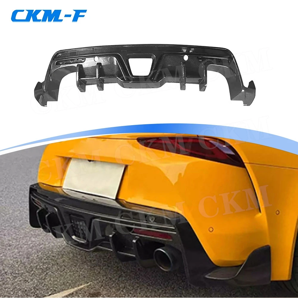 

Real Carbon Fiber Rear Bumper Lip Diffures With LED for Toyota Supra A90 A91 2019-2024 FRP Rear Lip Spoiler Body Kits Car