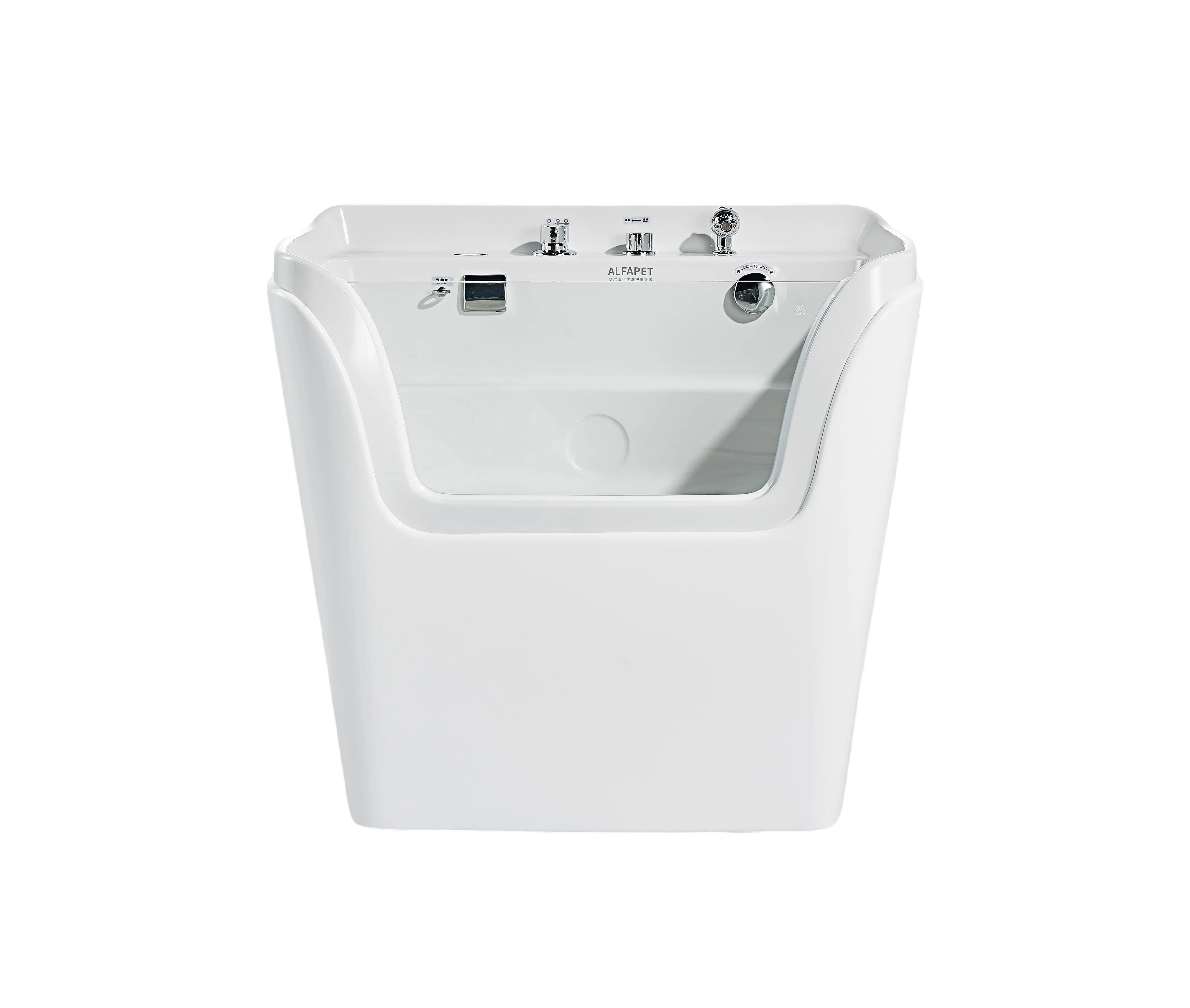 

！@USMILEPET Pet SPA Bathtub, Acrylic Dog Bathtub, Adjustable Function With Surfing and Colorful Lights Dog Spa Bathtub for Pets