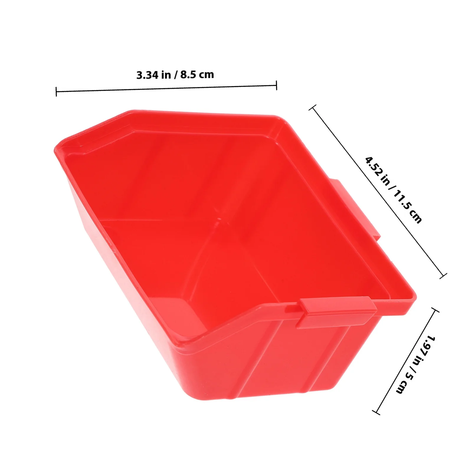 Plastic Storage Container with Compartments Clear Box for Organizing Small Items DIY Crafts Repair Kits Stackable Space