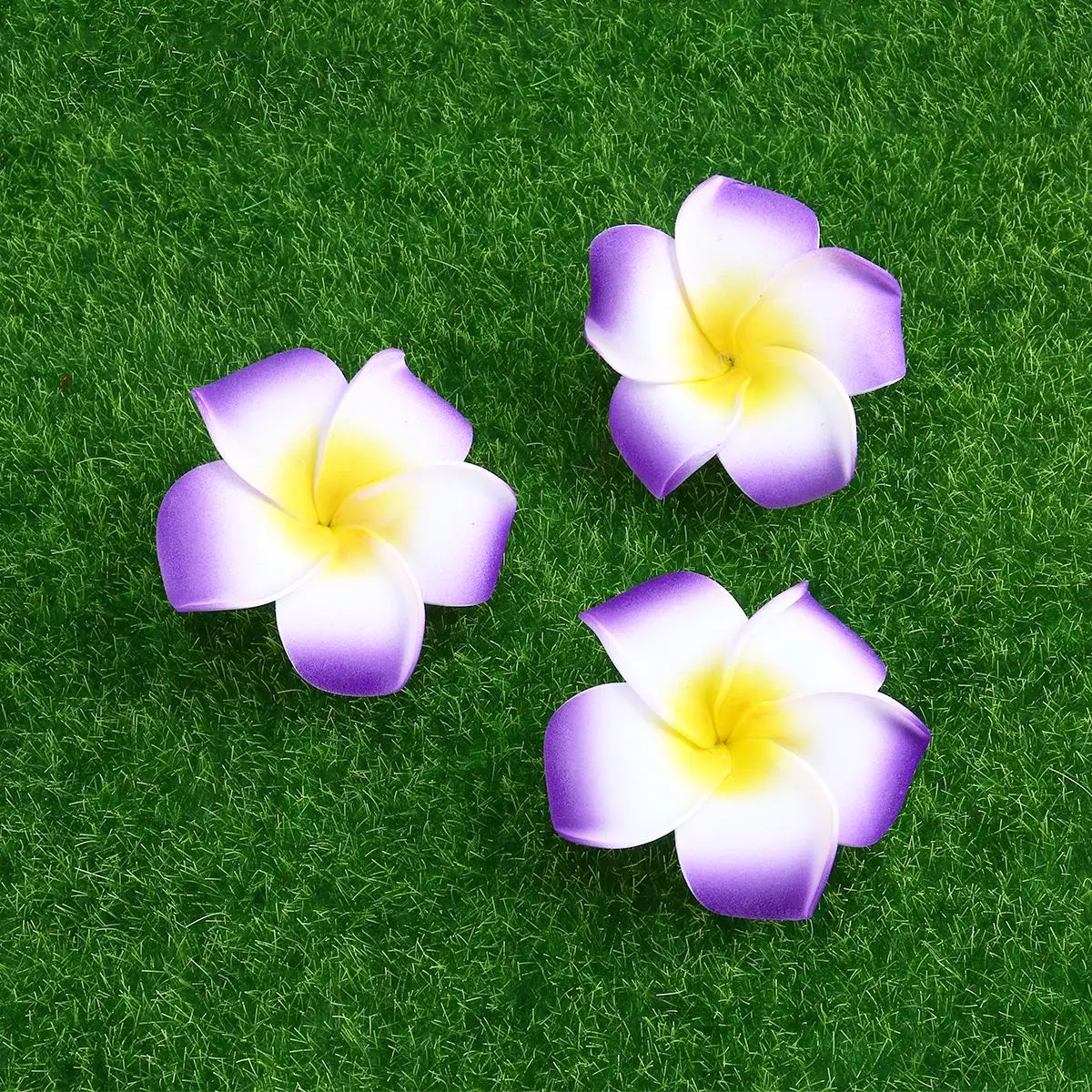 

100 Pcs Wedding Decoration Flower Frangipani Plumeria Bride 6cm Artificial Folower