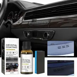 30/60/90ml Plastic Refurbished Crystal Coating Agent Wax Car Panel Plastic Renovated Coating Retreading Agent Car Care Set