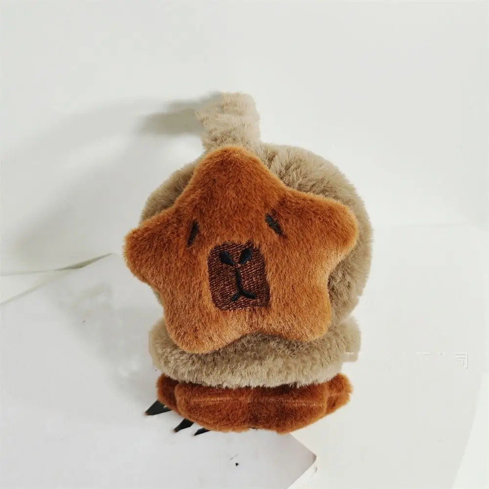 การ์ตูนนุ่ม Capybara Earmuffs Windproof Thicken พับฝาครอบหูอุ่นหูอุ่นเด็กหมวกหูหญิง