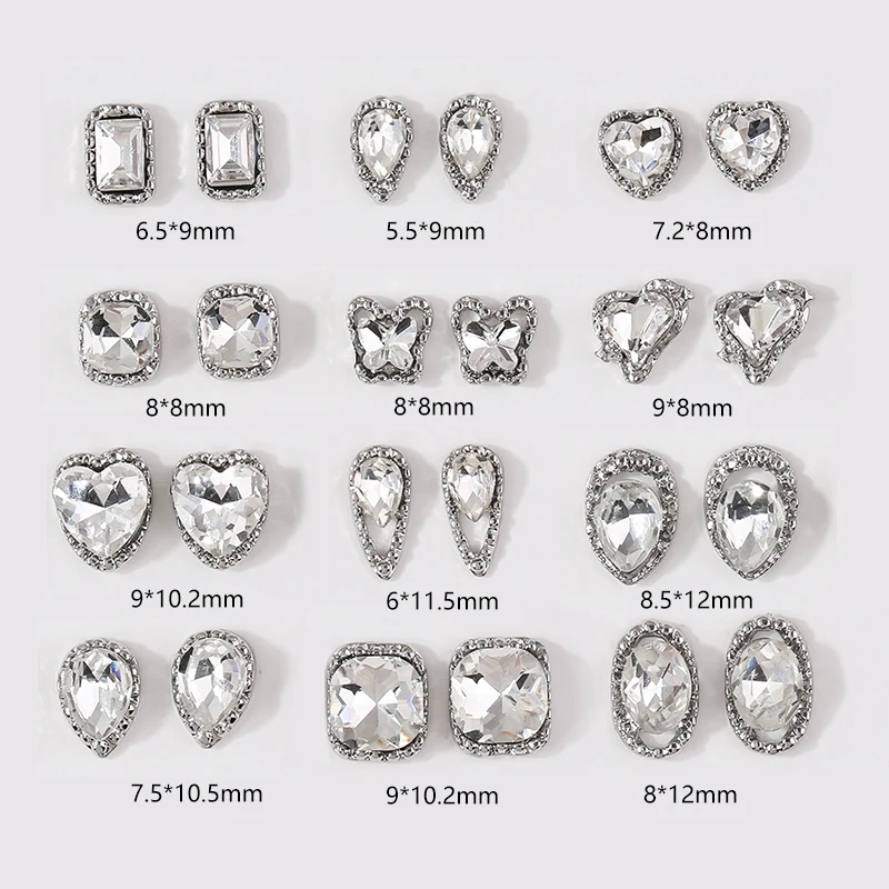 1 قطعة ثلاثية الأبعاد كريستال حجر الراين سحر مسمار الفن الديكور بريق حجر الراين ل مانيكير الأظافر لوازم مجوهرات أجزاء اكسسوارات