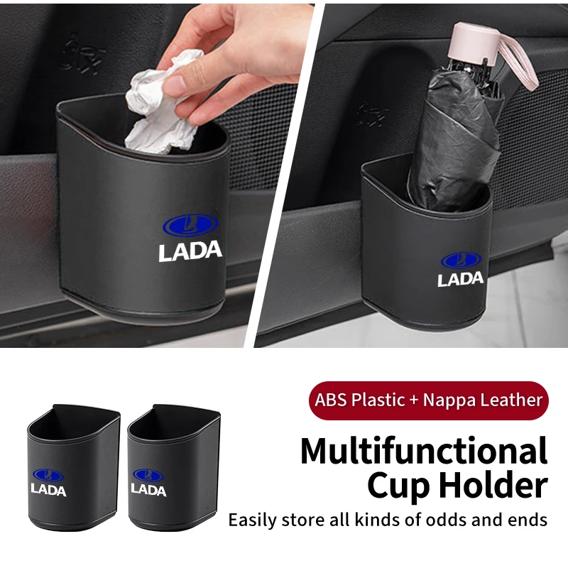 Car Door Water Cup Box Mug Drinks Storage Bag Accessories For Lada 2110 2114 Largus 2112 110 2105 2107 2106 Priora