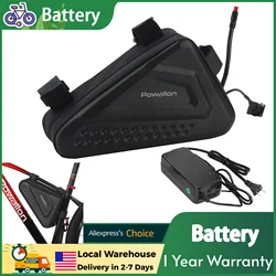 36V 48V EBIKE Battery - 10AH 13AH 20AH Options, E-Bike Triangle Battery with Hard Case Waterproof Case Bag, A+ Branded Cells