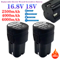 Rechargeable Lithium Battery 16.8V 18V Universal Replaceable Electric Wrench Screwdriver Electric Drill Tool 16.8V Power Supply