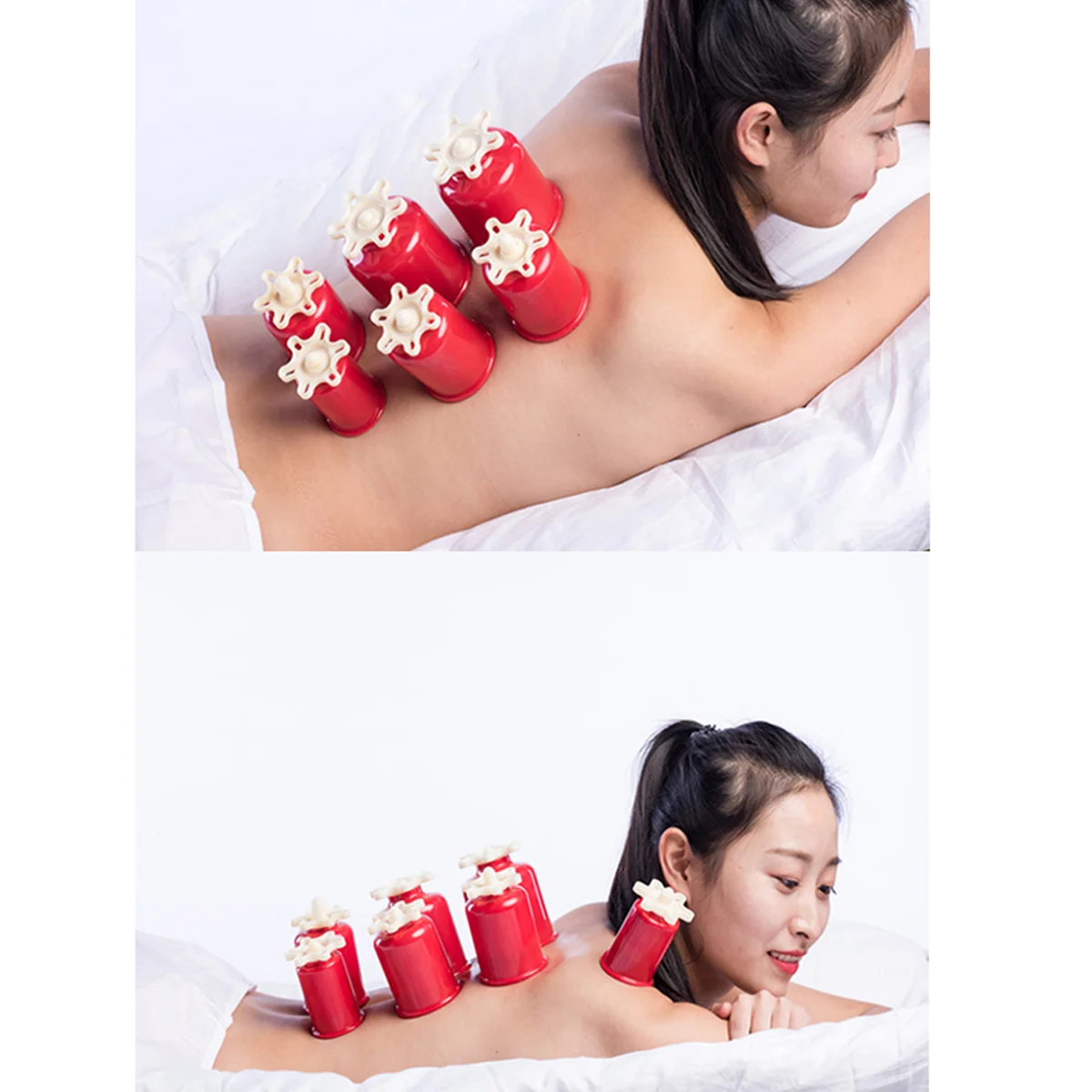 

1 шт., утолщенная вакуумная чашка, пластиковая терапевтическая массажная чашка для спины, тела, улучшения кровообращения, лимфодренаж