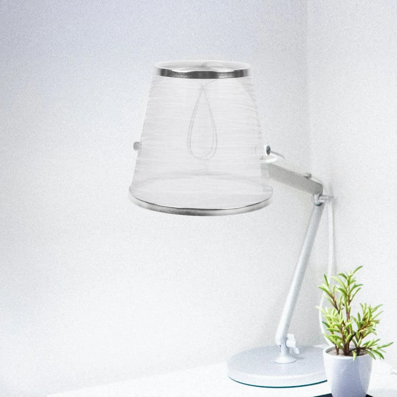 

Round Transparent Cloth Lampshade Wall Lamp Cover Decorative Diffuse Light Bedroom Living Room Warm Atmosphere Lamp Accessory