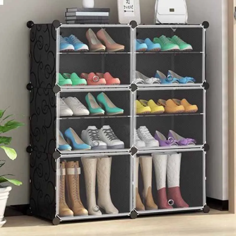 

Plastic Simple Vertical Shoe Cabinets Living Room Organizer Dust Proof Space Saving Shoe Rack Dorm Hall Zapateros Hall Furniture