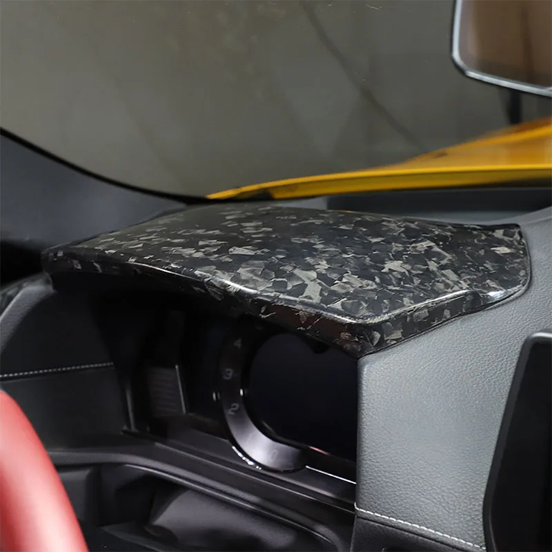 لتويوتا GR Supra A90 A91 MK5 2019-2025 ألياف الكربون أداة السيارة عداد السرعة غطاء اللوحة العلوية اكسسوارات الكسوة الزخرفية