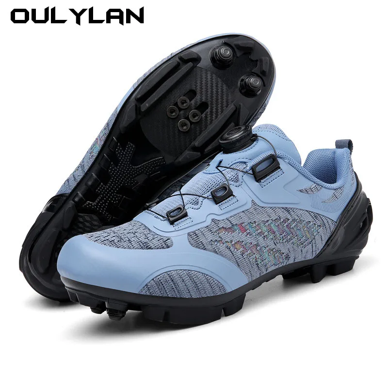 Unisex Cycling Shoes Indoor Road Bike Shoes Mountain Bike Shoes for Men and Women Delta Cleats Clip Outdoor Pedal Bicycle Shoes